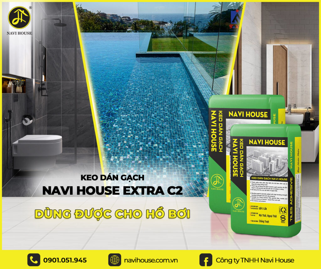 Navi House Extra C2 keo chống thấm nhà vệ sinh, và hồ bơi,...