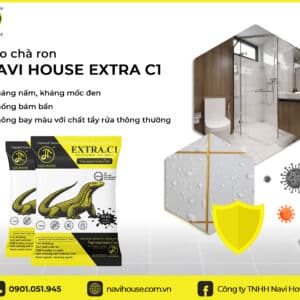 Keo chà ron Navi House Extra C2 chống thấm, mốc hiệu quả cho khu vực ẩm ướt