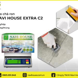 Keo chà ron của Navi House, sau 10-15 phút keo bắt đầu se mặt, 24h ron mạch đạt độ cứng