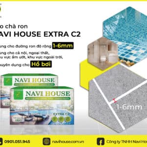 Keo chà ron chống thấm ngoài trời Navi House Extra C2 chuyên dụng cho hồ bơi