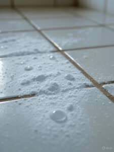 Cách làm trắng ron gạch bằng baking soda và giấm