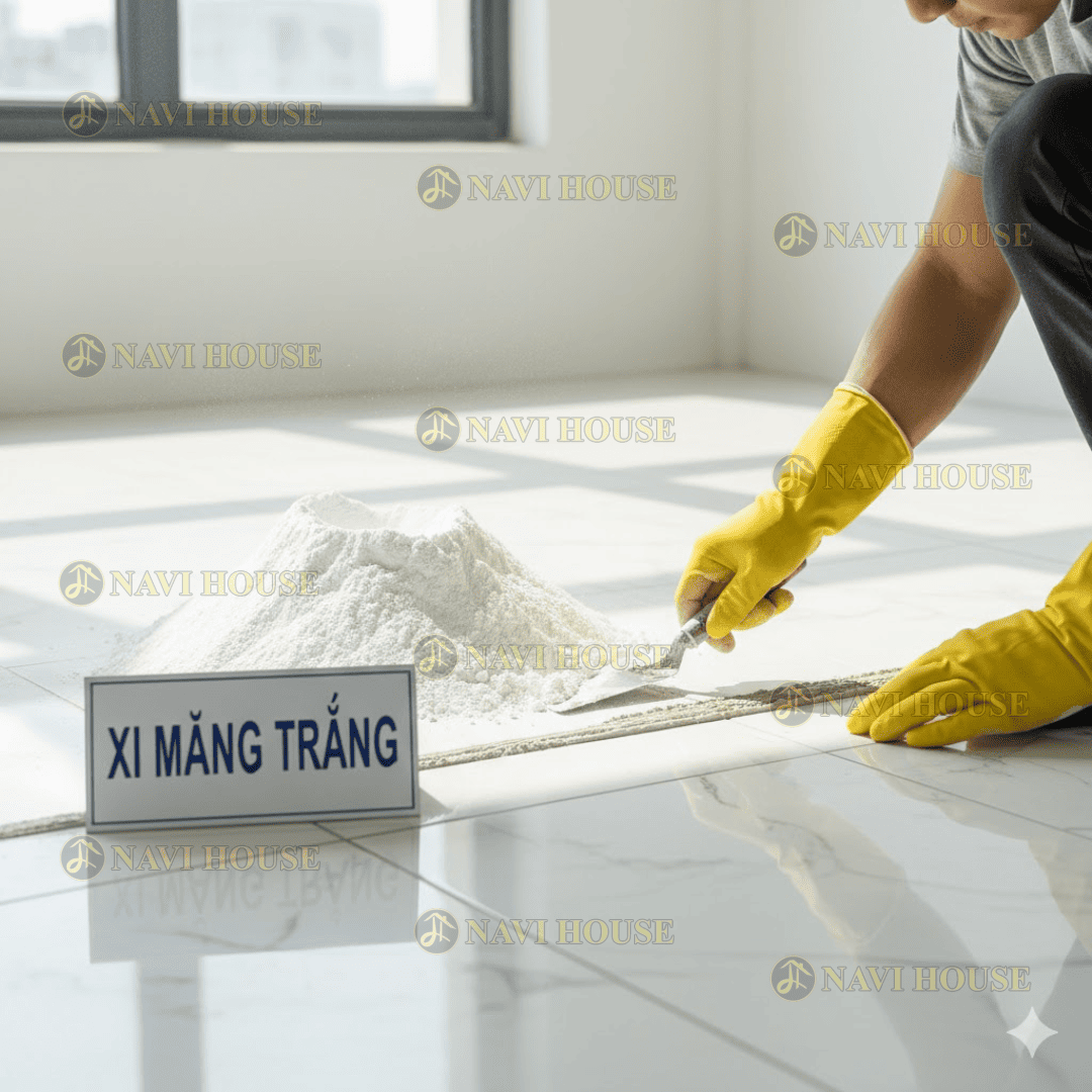 Độ chống thấm và đàn hồi của xi măng trắng không cao như keo chà ron chống thấm Navi House