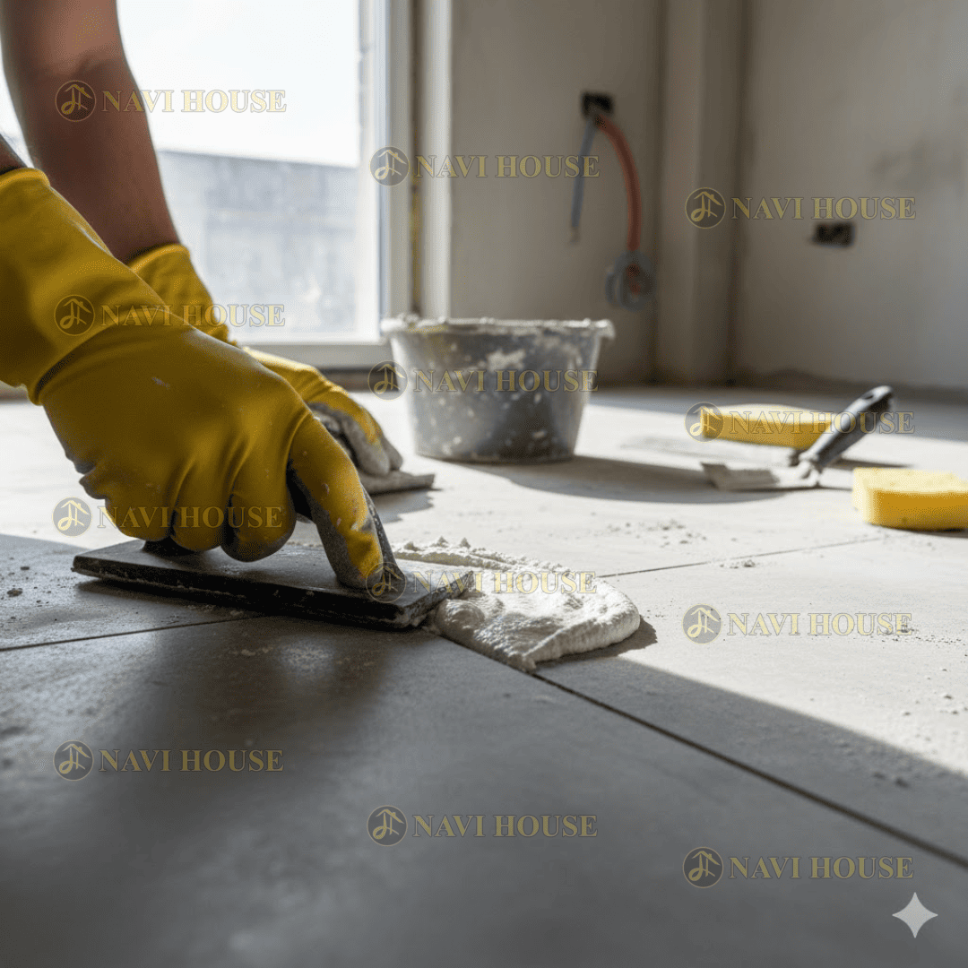 Các lỗi chà ron gạch và hầu hết ai cũng mắc phải