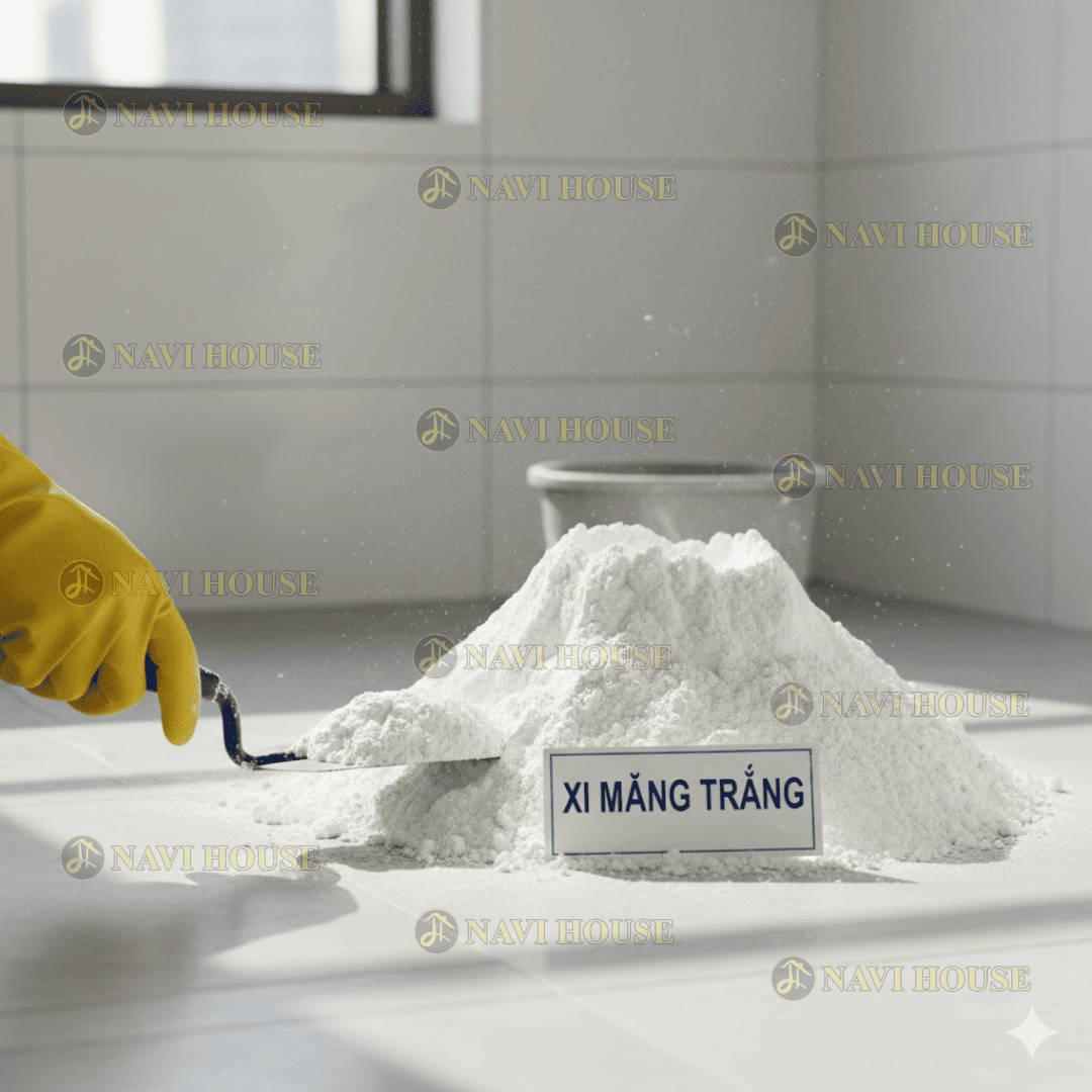 Xi măng trắng là gì? Vai trò quan trọng trong chà ron