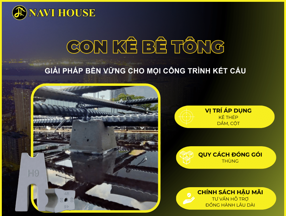 Con kê bê tông lớp trên