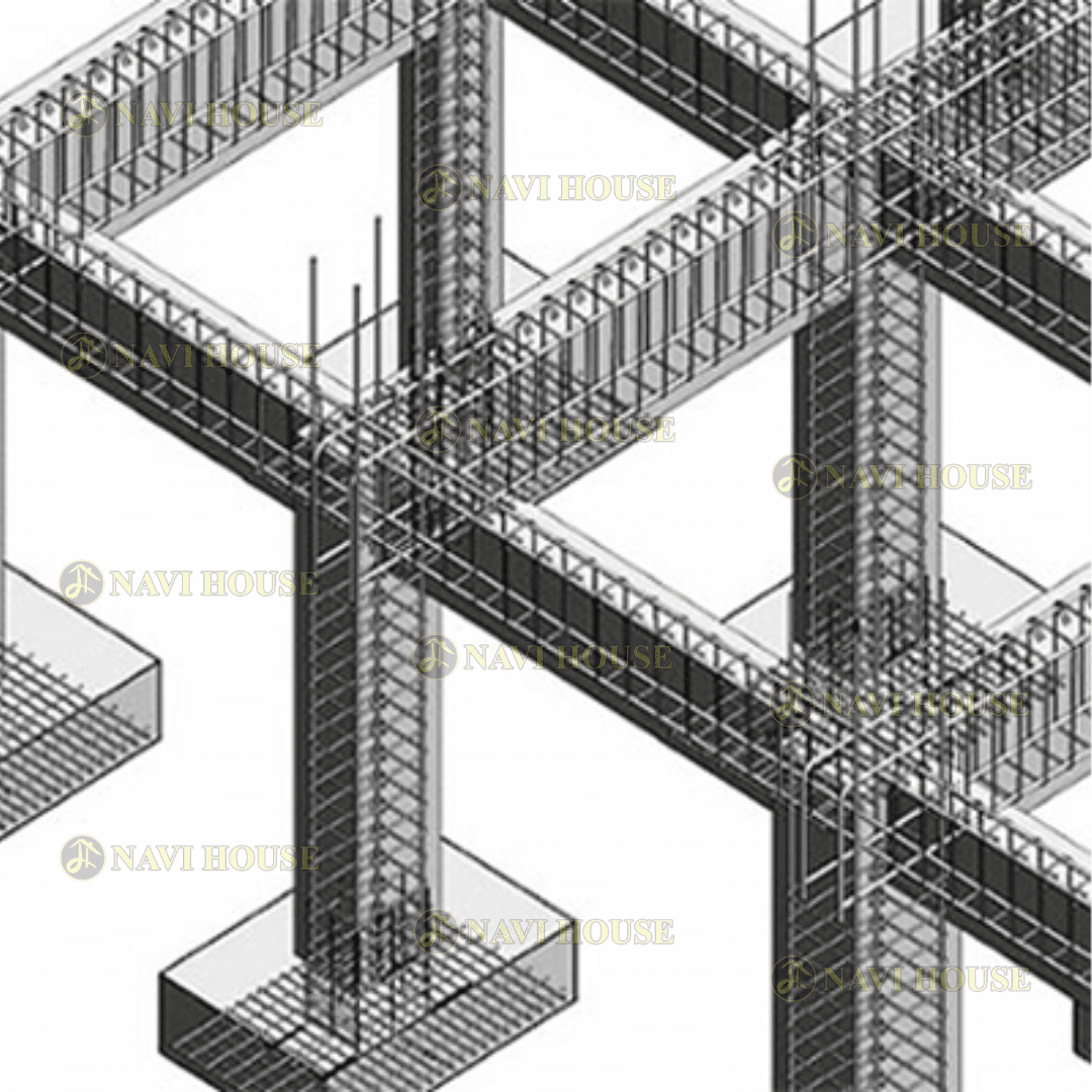 Sơ đồ cấu tạo của dầm nhà