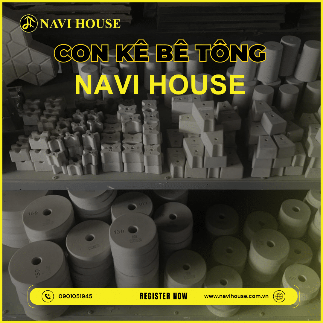 Các kích thước con kê bê tông phổ biến hiện nay trên thị trường