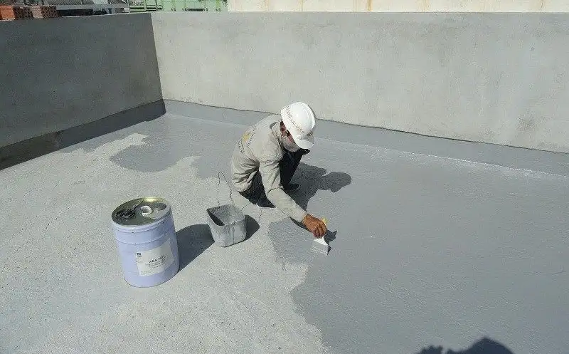 Vữa chống thấm gốc xi măng 2 thành phần là hỗn hợp xi măng, bột phụ gia và polyme