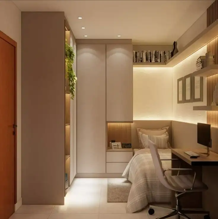 Decor Phòng Ngủ 10m2 Như Thế Nào? Top 21+ Ý Tưởng Hay Mách Bạn 13 Ánh sáng quyết định "linh hồn" cả căn phòng ngủ, nơi nghỉ ngơi và thư giản sau một ngày học tập, làm việc.