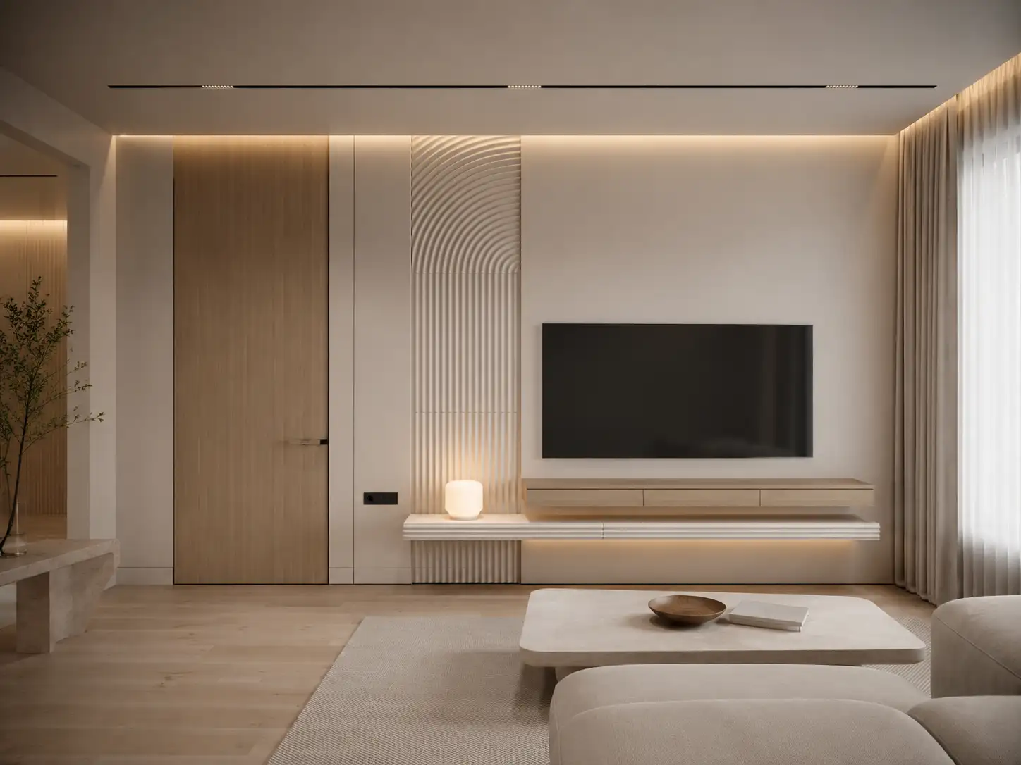Vách ốp tường phòng khách, giá trị lâu dài